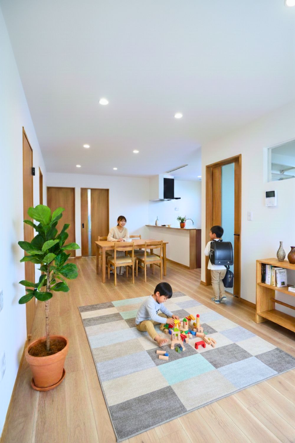 18帖のゆとりが生む、家族のコミュニケーション