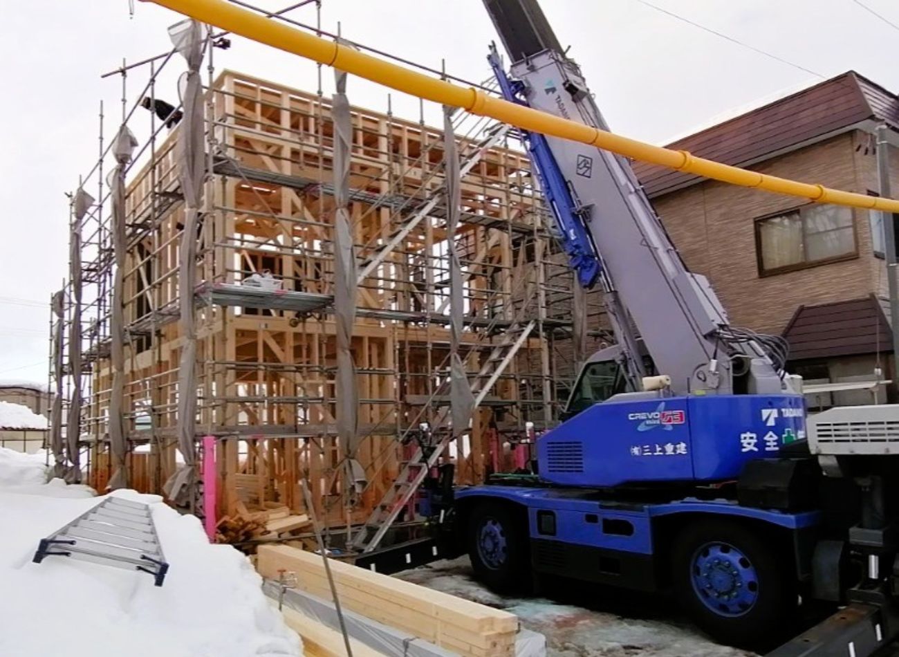 【現場レポート】弘前市・M様邸：建て方②｜エヴァーホーム