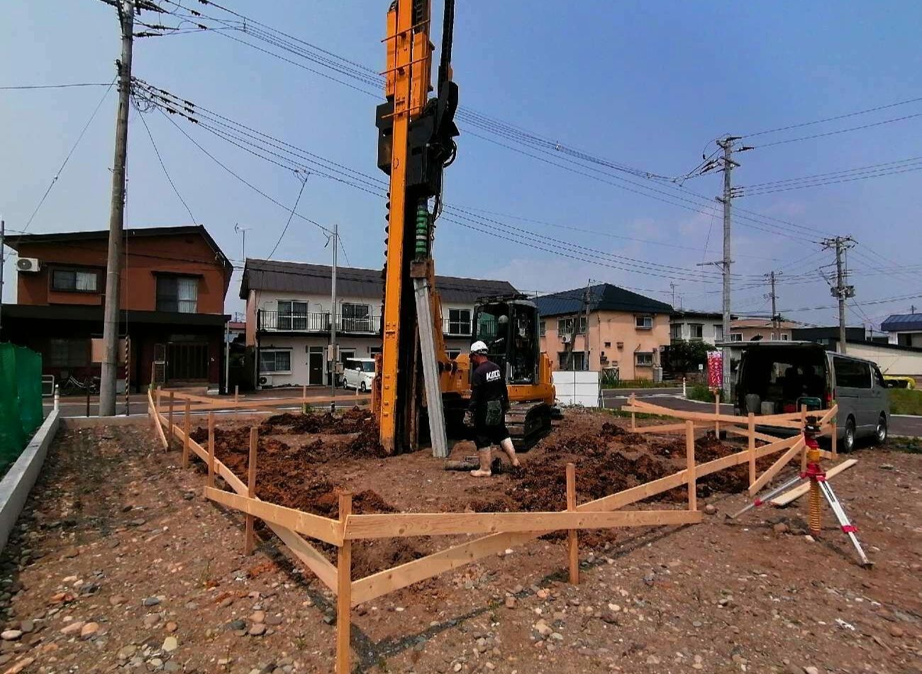 【現場レポート】弘前市・城南展示場：地盤補強｜エヴァーホーム