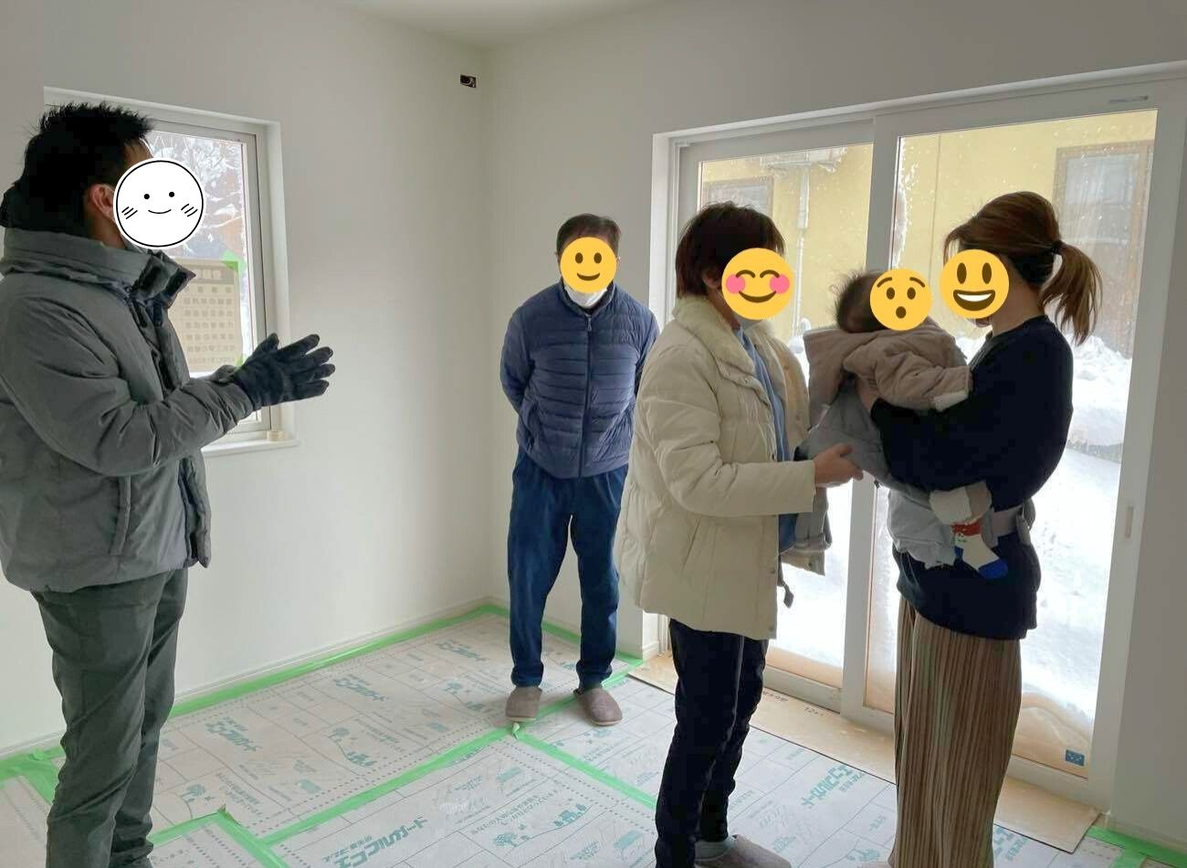 【現場レポート】五所川原市・M様邸：施主様途中経過確認中｜エヴァーホーム