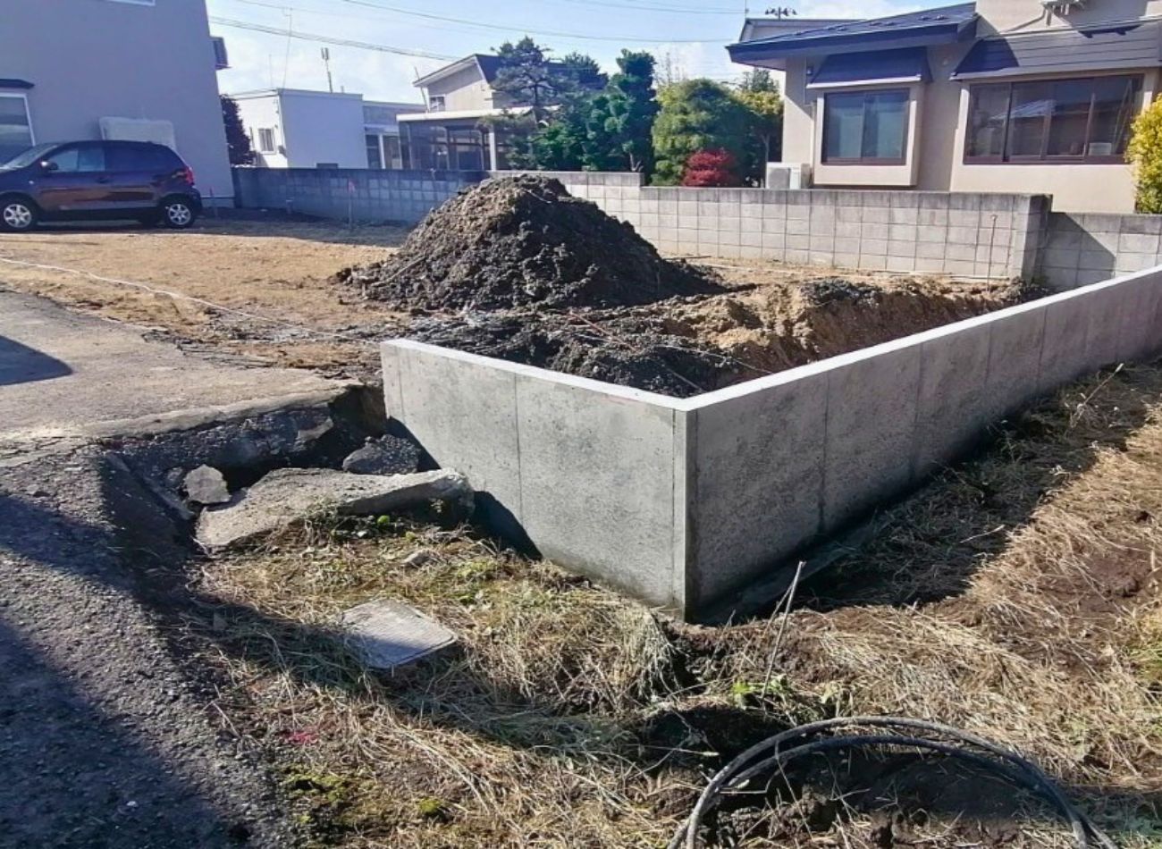 【現場レポート】弘前市・K様邸：土留め施工｜エヴァーホーム