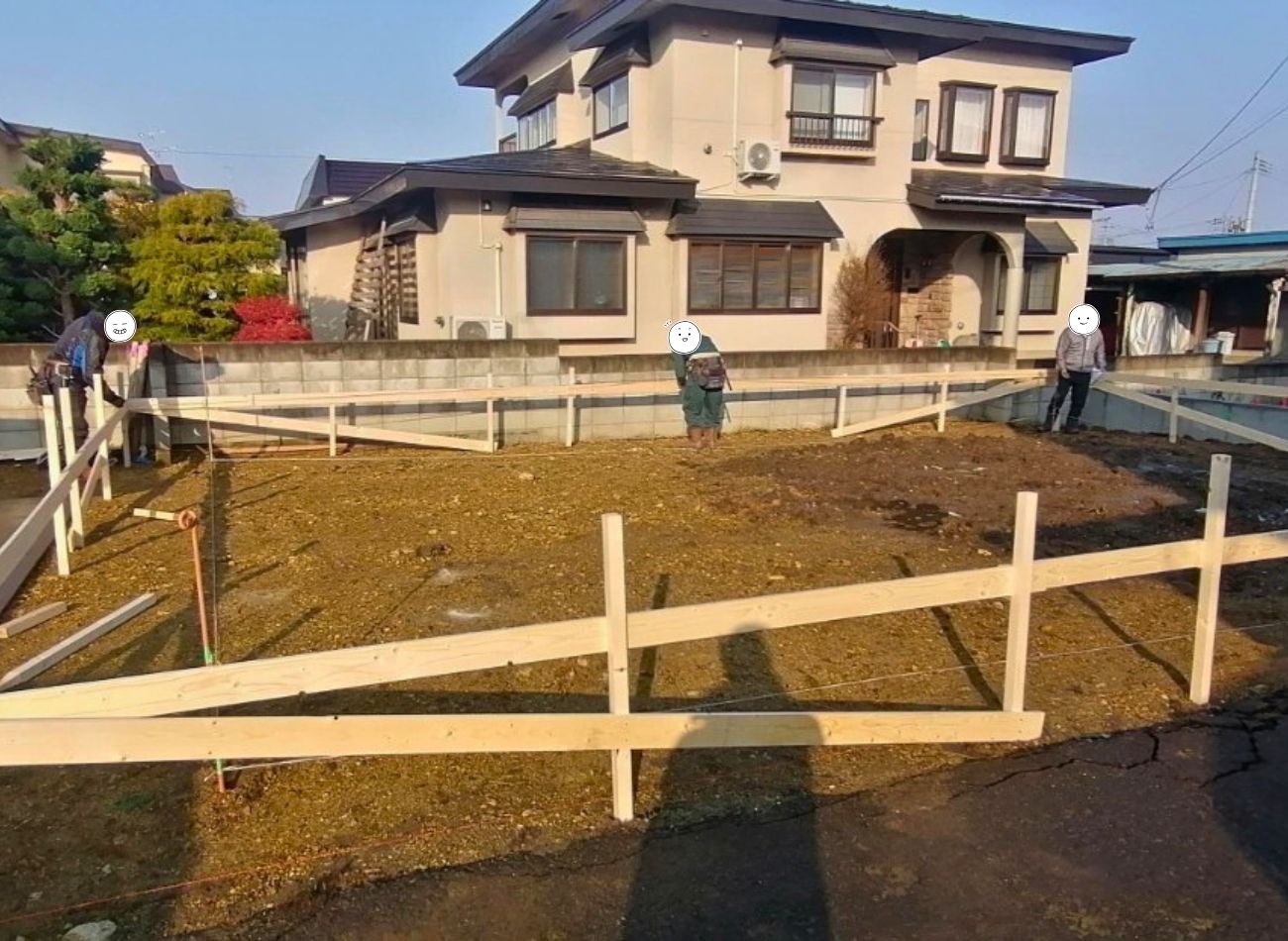 【現場レポート】弘前市・K様邸：遣り方｜エヴァーホーム