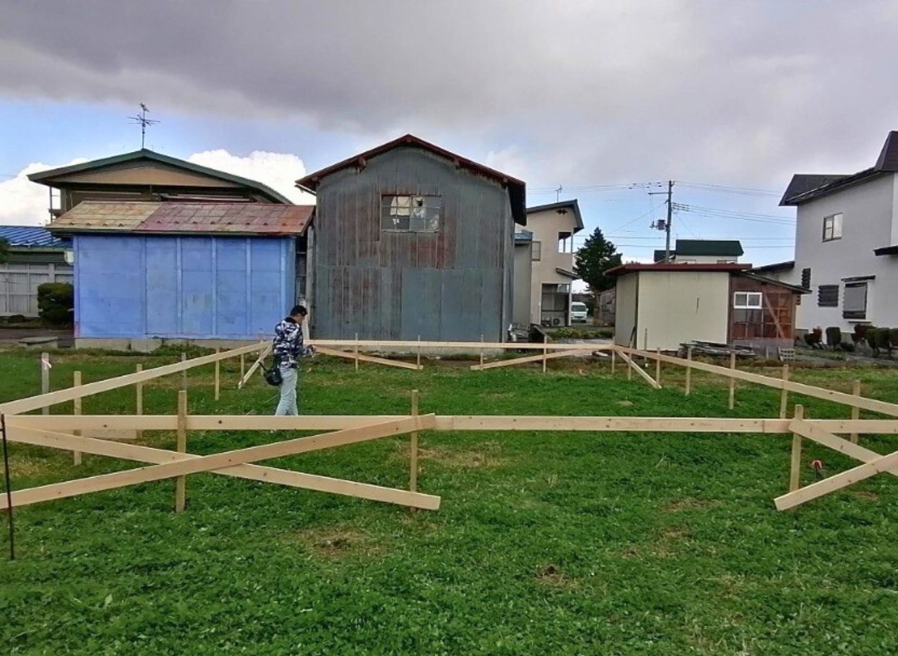 【現場レポート】平川市・K様邸：遣り方｜エヴァーホーム