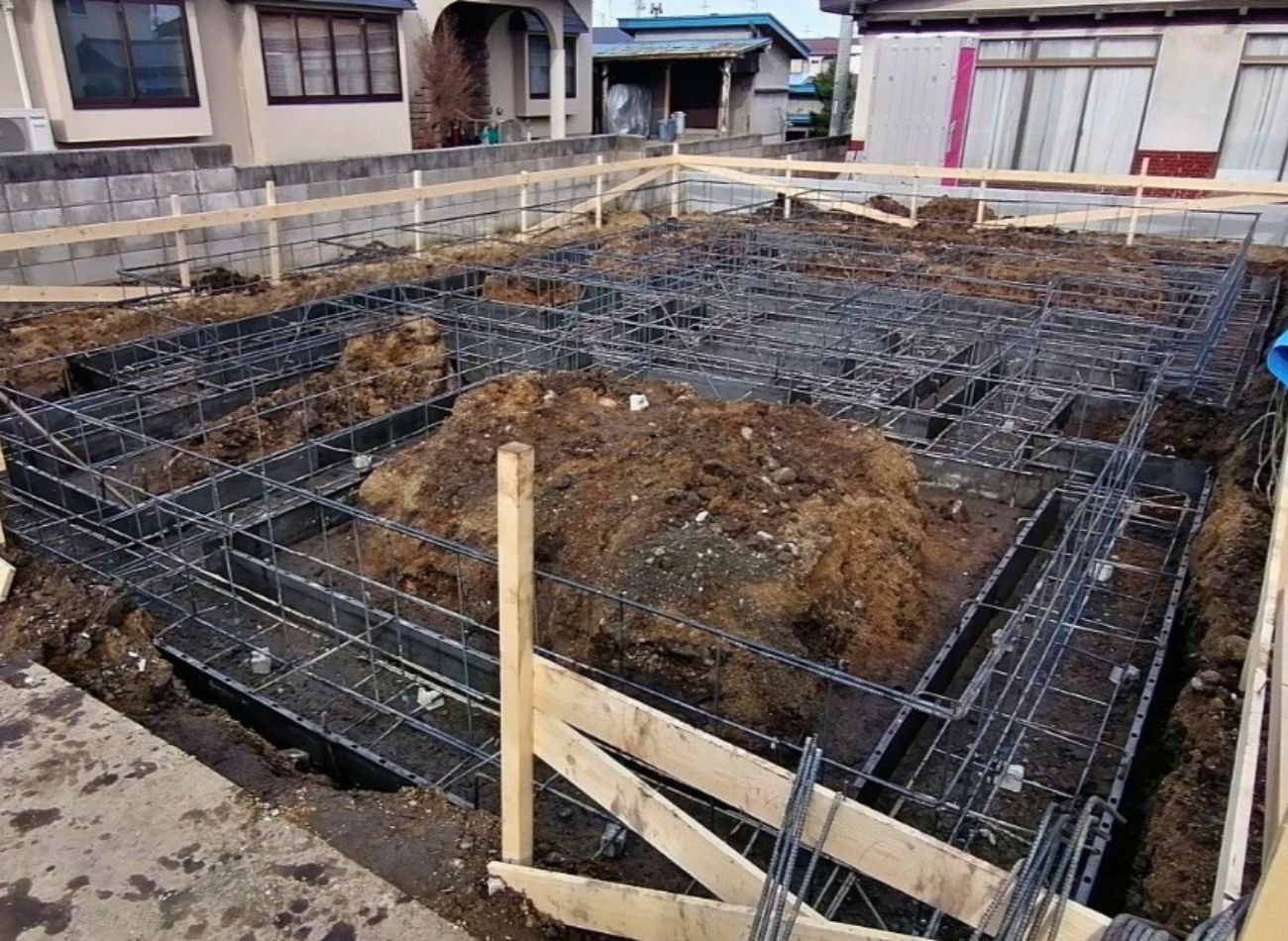 【現場レポート】弘前市・K様邸：基礎配筋｜エヴァーホーム