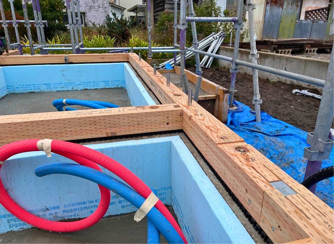 【現場レポート】平川市・S様邸：土台敷き｜エヴァーホーム