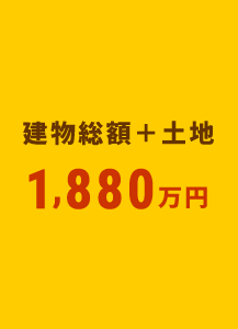建物総額＋土地 1,880万円