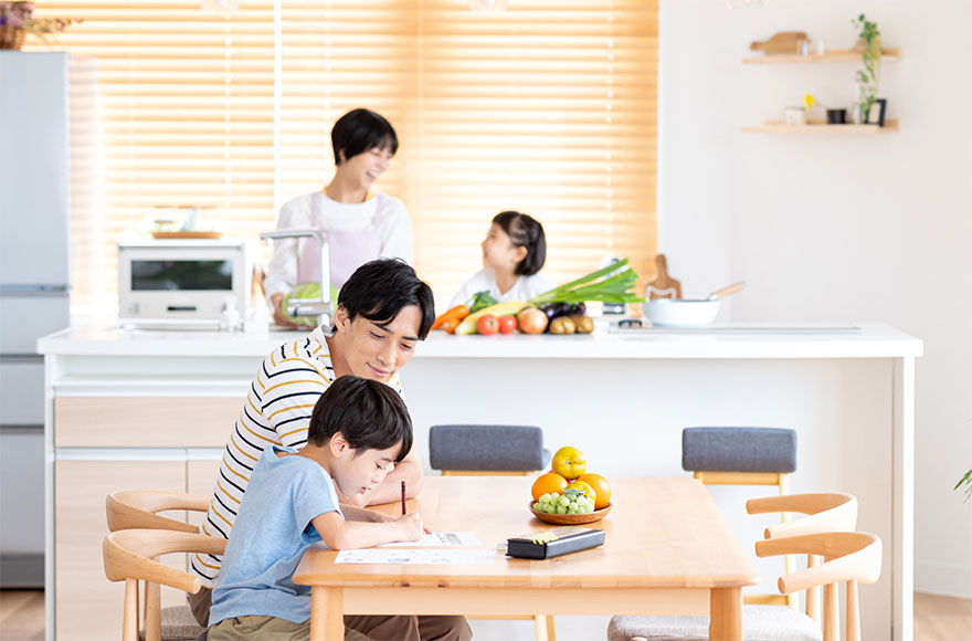 忙しい毎日を効率的に!家事動線&充実収納設計